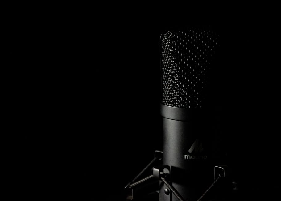 Podcast Mikrofon im Studio